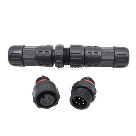 5 pin 78mini Nữ Đầu nối tròn Nữ Cố định Vít FKM Vòng đệm có thể Lắp ráp