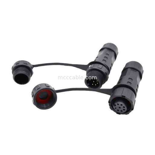 Nhà máy Mini M12 8Pin chống nước vòng kết nối cáp cắm công nghiệp IP67 mức độ bảo vệ chống nước nam / nữ