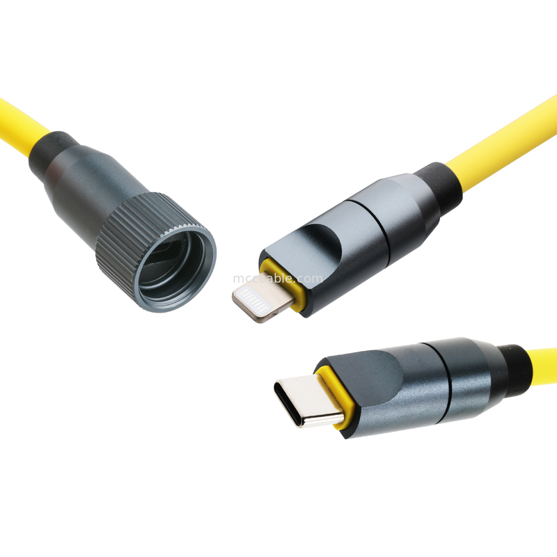 Micro Coaxial USB 4.0 thunderbolt 4 cáp với 240W sạc và chuyển dữ liệu nhanh như chớp 40Gbps