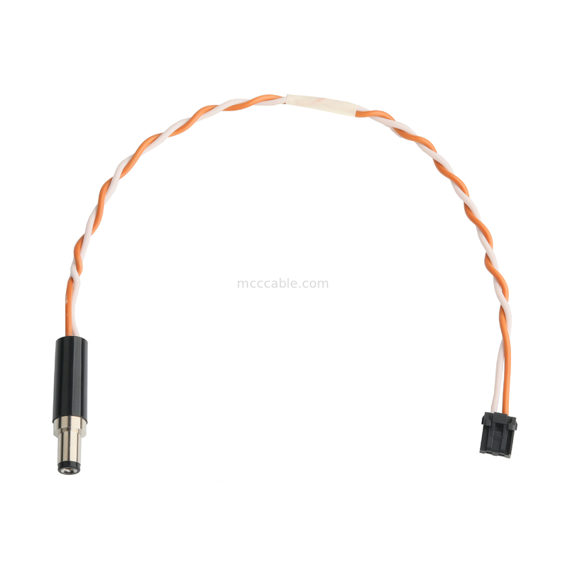 Cáp âm thanh HSG 209209-0002 MX3.0mm pitch 2P đến DC PP3-002A PLUG 5.5 * 2.1mm OEM / ODM