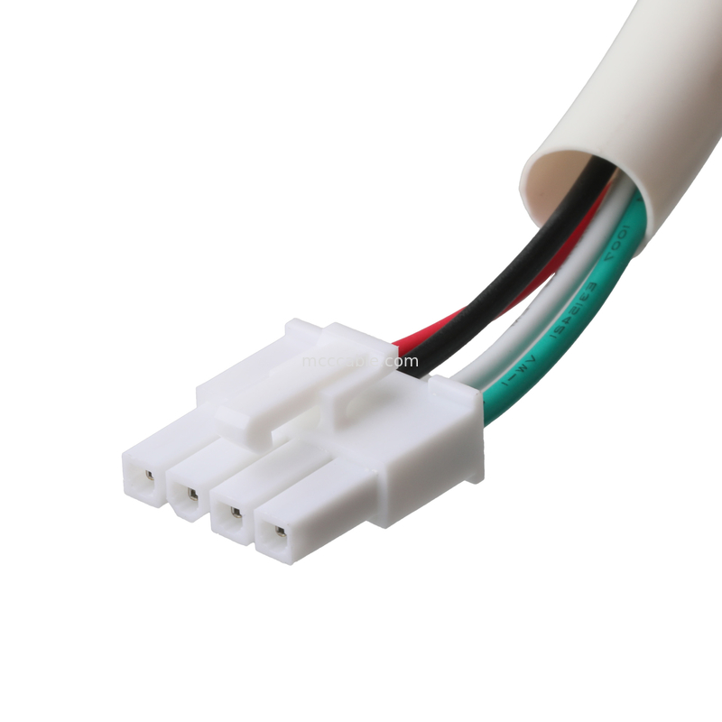 Molex HSG 4P đến RCPT HSG 4P Pitch 4.2mm UL1007 18AWG 300V 80C OEM / ODM Độ dài tùy chỉnh