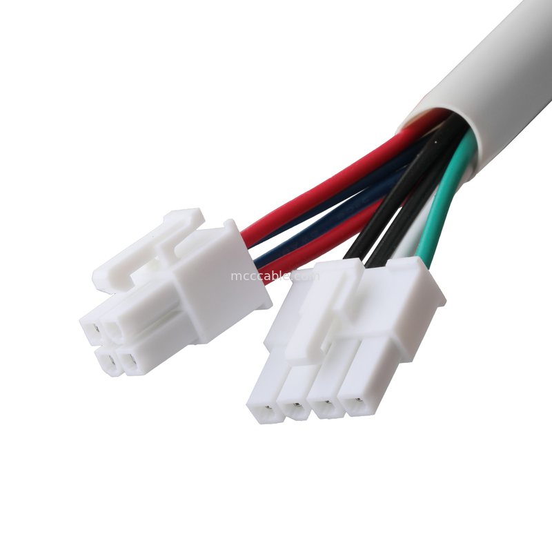 Molex HSG 4P đến RCPT HSG 4P Pitch 4.2mm UL1007 18AWG 300V 80C OEM / ODM Độ dài tùy chỉnh
