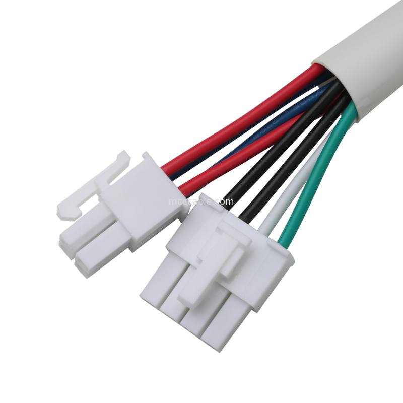 Molex HSG 4P đến RCPT HSG 4P Pitch 4.2mm UL1007 18AWG 300V 80C OEM / ODM Độ dài tùy chỉnh