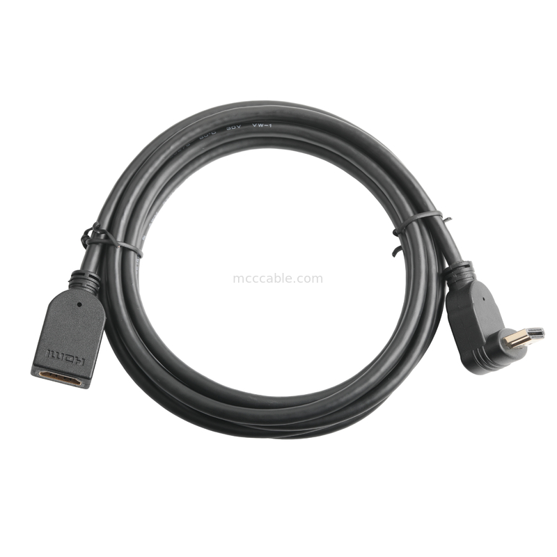 Đàn ông dọc 19pin HDMI-A đến nữ 19pin HDMI lcd cáp kết nối lắp ráp