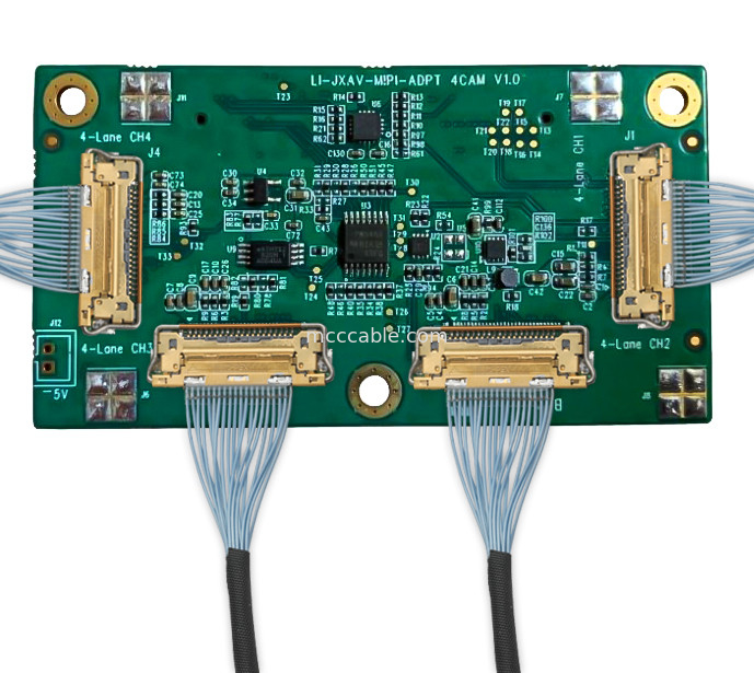 Máy ảnh công nghiệp Bảng máy bay không người lái LI-IMX290-MIPI 20525-030E-02 Bộ kết nối đồng trục vi mô 20Gbps / Lane