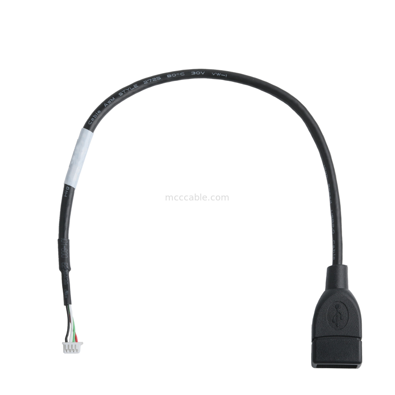 Bộ cáp USB cho IC7 USB-A 2.0 hộp chứa đến Molex 51021-0400 RM 1.25mm 4Pin External Expansion Adapter