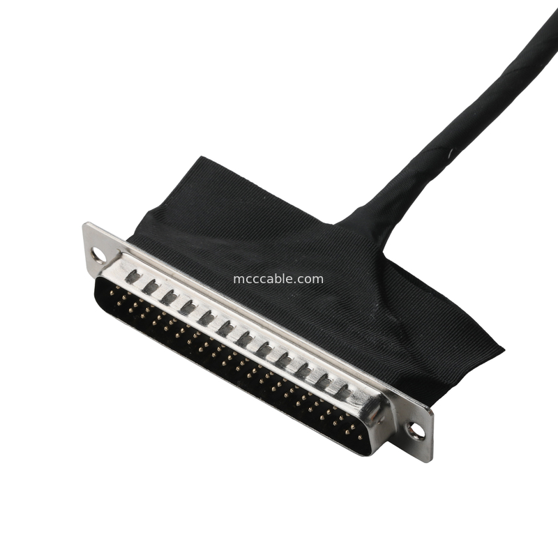 Bộ lắp ráp cáp LVDS D-SUB Nam đến Molex 51021-0400 Và 20453-240T-01 Bộ kết nối dây OEM / ODM
