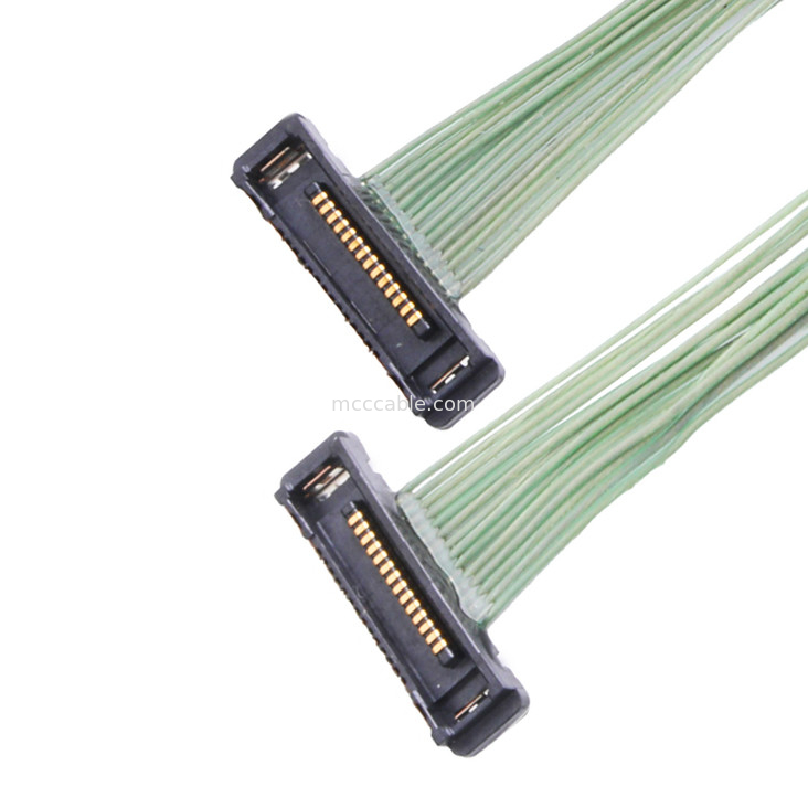 Cáp đồng trục 35p 20380-035T-06 đầu nối LVDS 0,4mm góc vuông