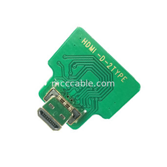 Micro HDMI Straight Head 20454-220-02 20455 20453 Micro HDMI-D-2 đến  OEM / ODM