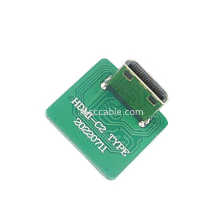 Mini HDMI Đầu Khuỷu Tay Hd Cáp Mini Hdmi-C2 Đến 20525-020E-02 Lên Bo Mạch Đầu Nối Bên Sân 0.4 Mm