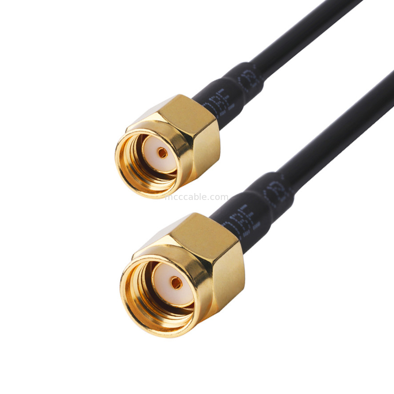 RF kết nối 50ohm Kháng Lmr100 RF đồng trục cáp Đen lcd lvds cáp cáp cao tốc samtec