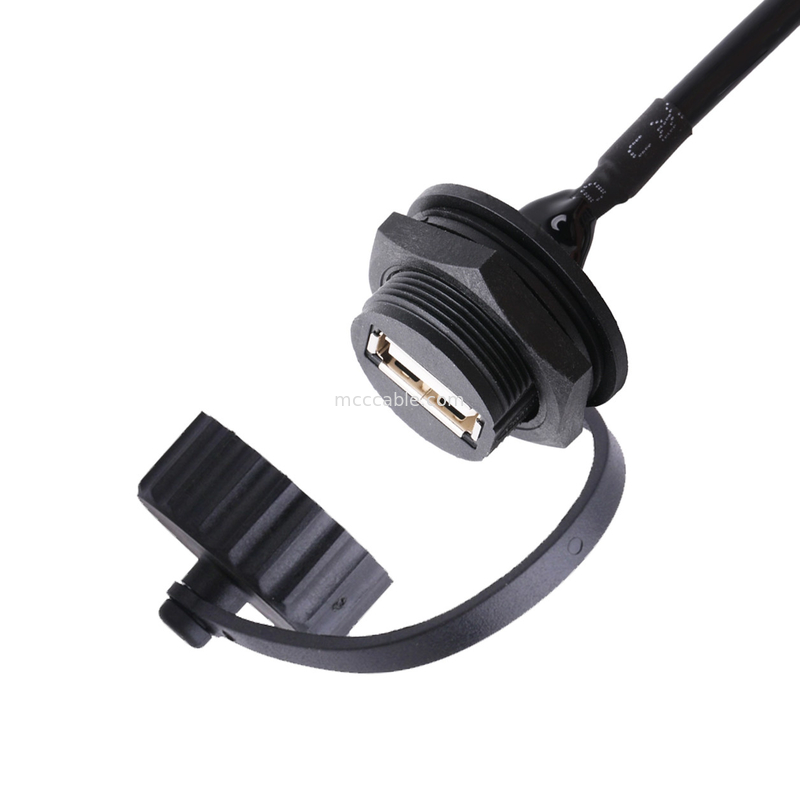 Đầu nối USB 2.0 A Female có Shield và Cap to USB 2.0 A cáp usb được sản xuất để đo lường