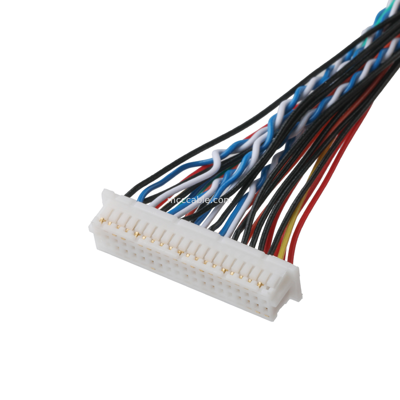 Cáp LVDS FI-X30HL 30P đến DF20A-40P hoặc 9P HSG Cable Coaxial Connector OEM / ODM
