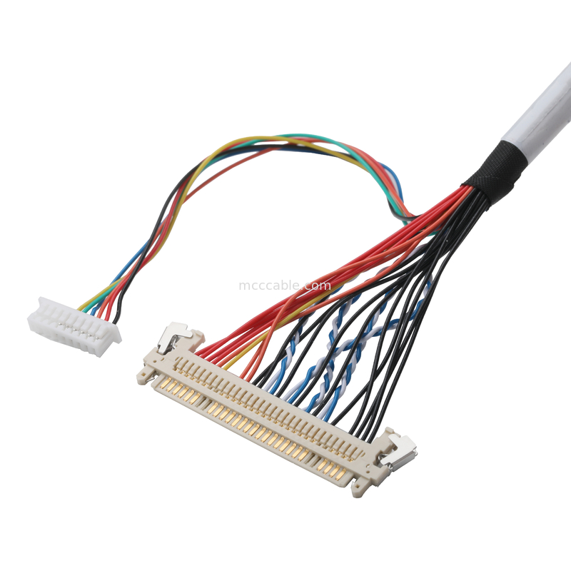 Cáp LVDS FI-X30HL 30P đến DF20A-40P hoặc 9P HSG Cable Coaxial Connector OEM / ODM