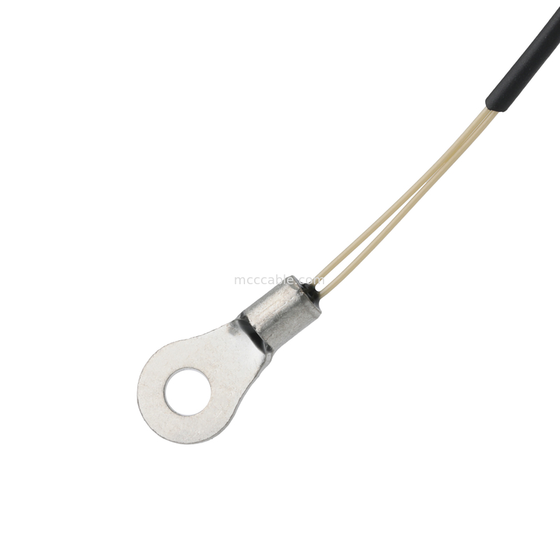 M8 Nhiệt biến NTC 10K ohm 1% cảm biến đến 2P liên lạc mặt lên UL10064 32#AWG Cáp OEM / ODM