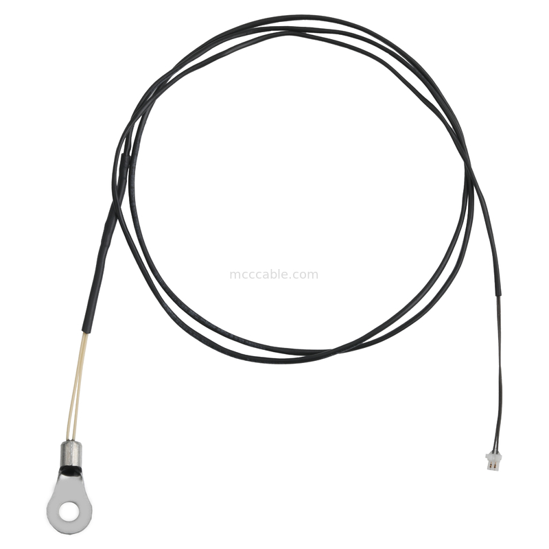 M8 Nhiệt biến NTC 10K ohm 1% cảm biến đến 2P liên lạc mặt lên UL10064 32#AWG Cáp OEM / ODM