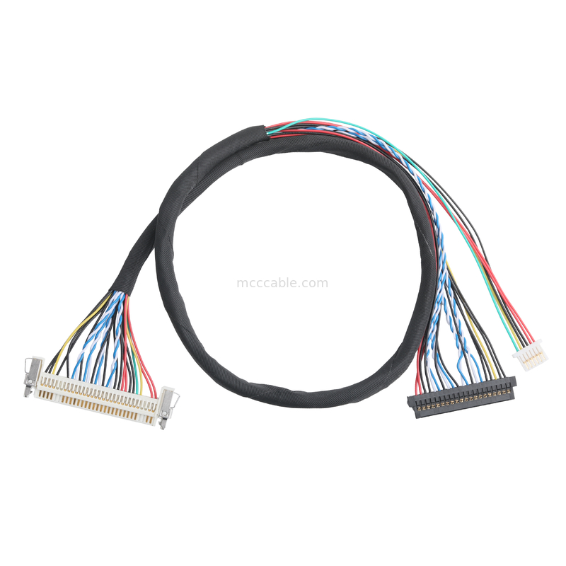 JAE FI-X30HL 30P 1.0mm pitch đến JAE FI-S20S 20P và SHLP-6P bộ sưu tập cáp LVDS OEM / ODM