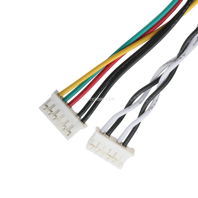 D-SUB-9Pin MALE đến JST PHR-6 và PHR-6 Bộ kết nối cáp tùy chỉnh