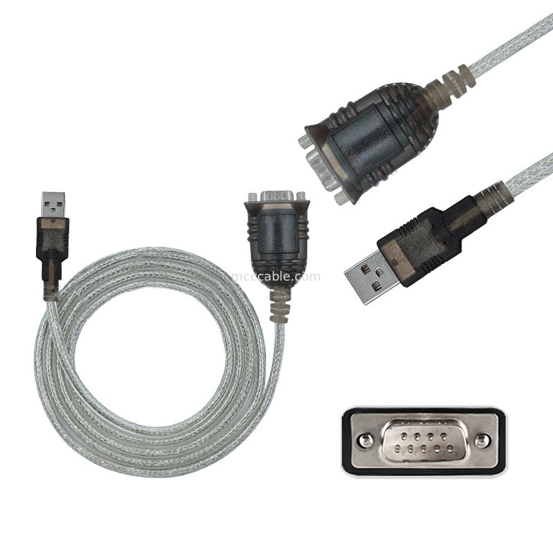 PL2303GT RS232 dây cáp serial usb đến DB9 chân nam COM dây cáp USB hỗ trợ OEM / ODM