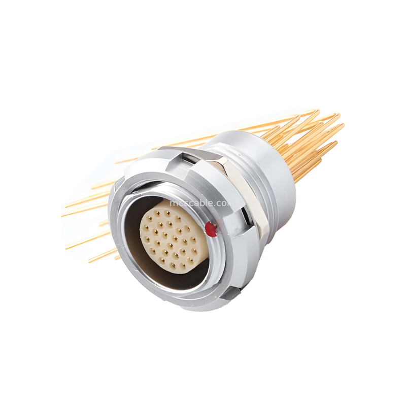 B Series Push Pull Circular Connector đa lõi loại 2 ~ 32 lõi lõi kim hàn (cũng hoặc góc)