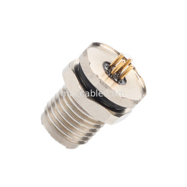 Bộ kết nối hình tròn M5 mã-A 4Pin Series Waterproof Female Mates với M5 bảng phẳng vòm ổ cắm nam PCB