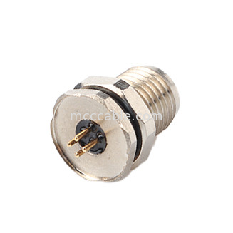 Bộ kết nối hình tròn M5 mã-A 4Pin Series Waterproof Female Mates với M5 bảng phẳng vòm ổ cắm nam PCB