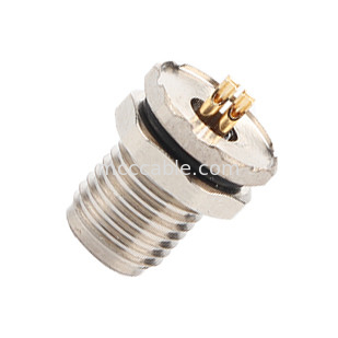 Bộ kết nối chống nước hình tròn công nghiệp M5 Mã A 4Pin Panel Flange PCB Phụ nữ Socket IP67