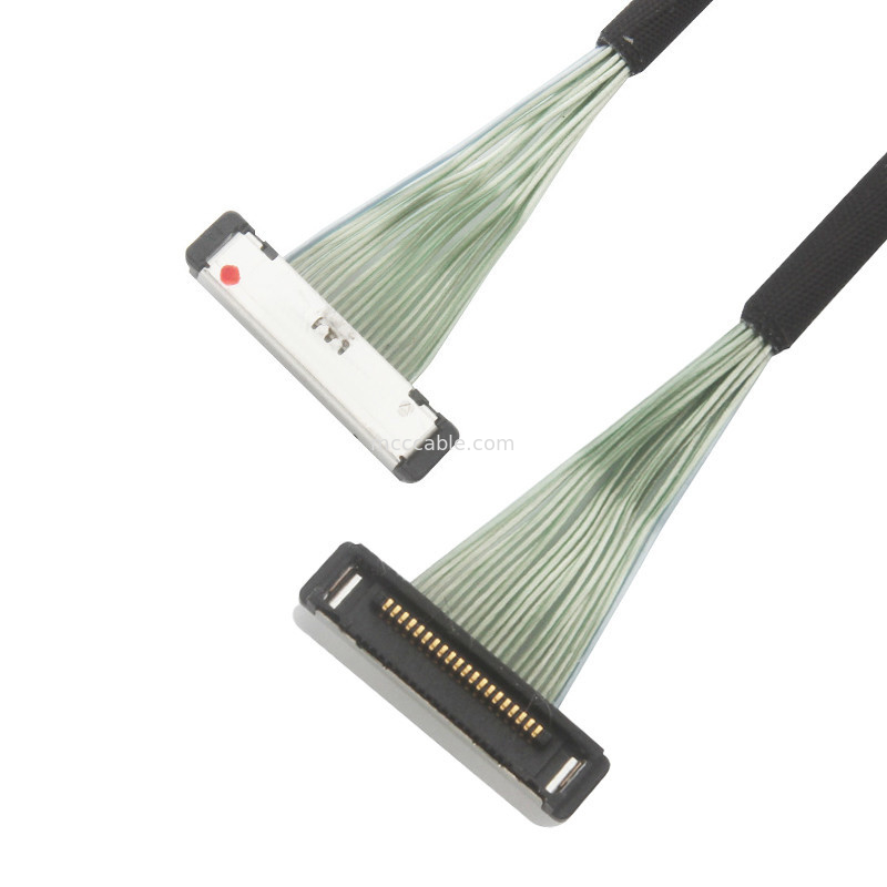 0.4mm Pitch 20380-R20T-06 Micro Coaxial Cable lvds cáp kết nối 20P 0.4mm pitch