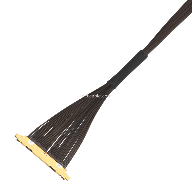 40P UL11130 46AWG Micro Coaxial Cable Assembly 20531-040t-02 IDC Forming OEM / ODM