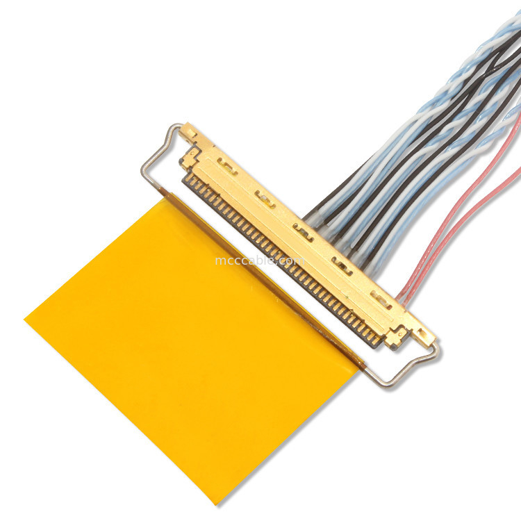 1.25mm 0.5mm Lvds Cable đồng trục Df13 30ds 1.25 đến 20453-240T-03 0.5mm pitch