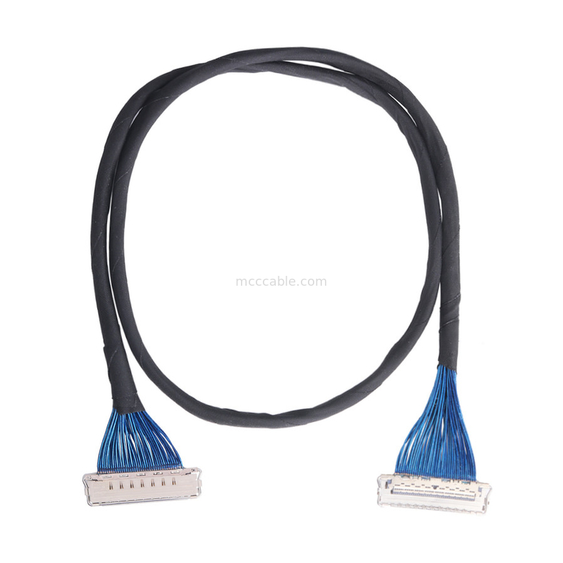 IDC CABLE 20679 20729 Series 20679-050T-01 50P 0.4mm Pitch Horizontal Mating Miniature Coaxial Cable tùy chỉnh