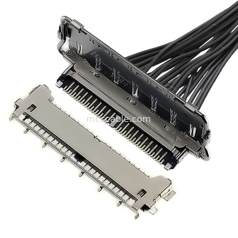 các loại đầu nối lvds Đầu nối lvds 40 chân 20977-040T 040E 01 Loại giao phối ngang Đầu nối đồng trục siêu nhỏ