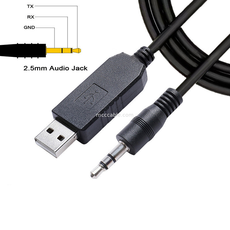 FTDI Chip TTL-232R-3V3-AJ USB đến TTL Serial Cable 3.5mm 2.5mm Audio Jack Thông số kỹ thuật Kích thước tùy chỉnh