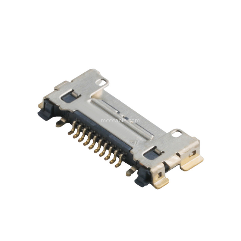 20633 Series 20Gbps/ Lane 20525-210E-02 Micro Coaxial Connector 0.4mm Pitch Plate cuối ghế