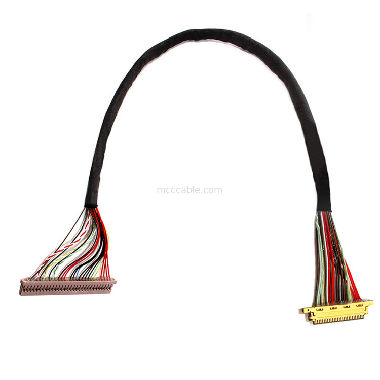 0.4mm / 1.25 mm Pitch 30PIN đến 30PIN I 20453 Lvds Cable cho màn hình LCD