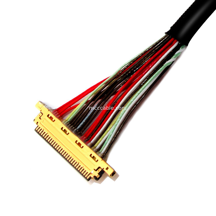 0.4mm / 1.25 mm Pitch 30PIN đến 30PIN I 20453 Lvds Cable cho màn hình LCD