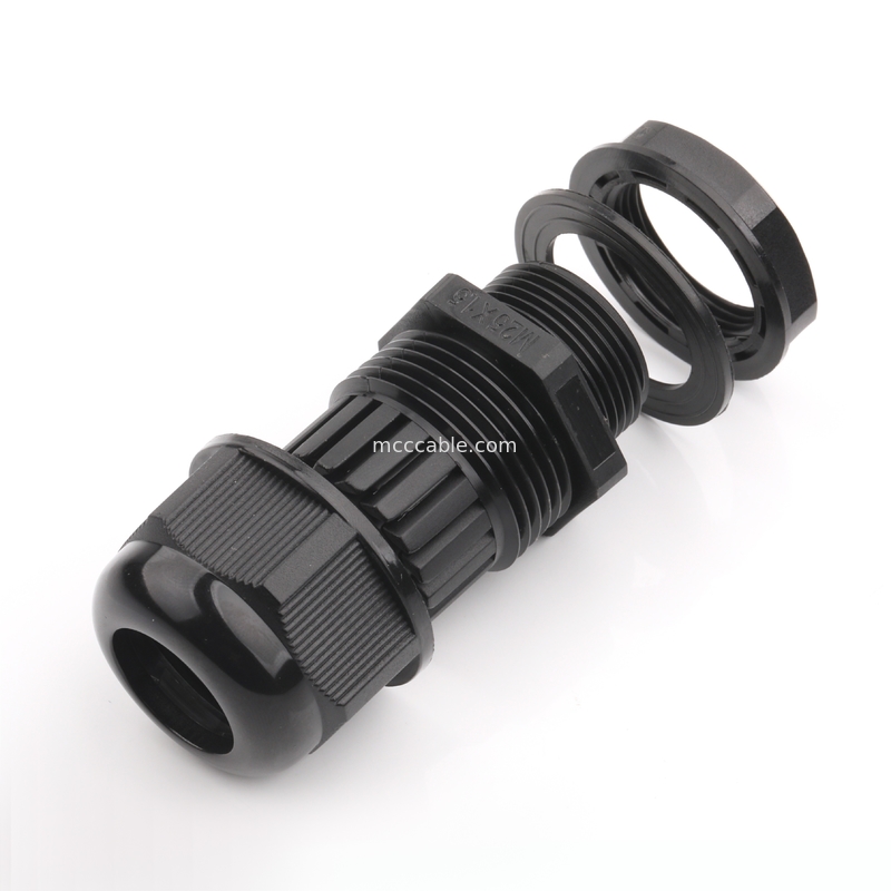 M25 Industrial Waterproof Connector Shell với 3Pin / 4Pin / 6Pin / 7Pin / 8Pin hỗ trợ xử lý dây tùy chỉnh OEM / ODM