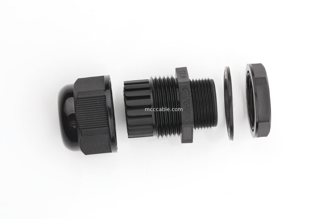 M25 Industrial Waterproof Connector Shell với 3Pin / 4Pin / 6Pin / 7Pin / 8Pin hỗ trợ xử lý dây tùy chỉnh OEM / ODM
