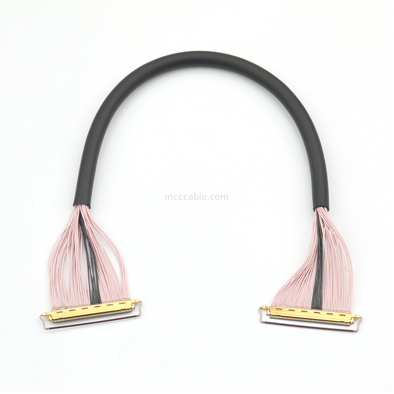 Cáp Micro-Coaxial 50 pin, độ cao 0,4 mm, được bảo vệ, để truyền dữ liệu tốc độ cao
