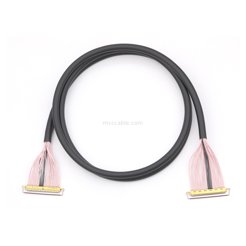 Cáp Micro-Coaxial 50 pin, độ cao 0,4 mm, được bảo vệ, để truyền dữ liệu tốc độ cao