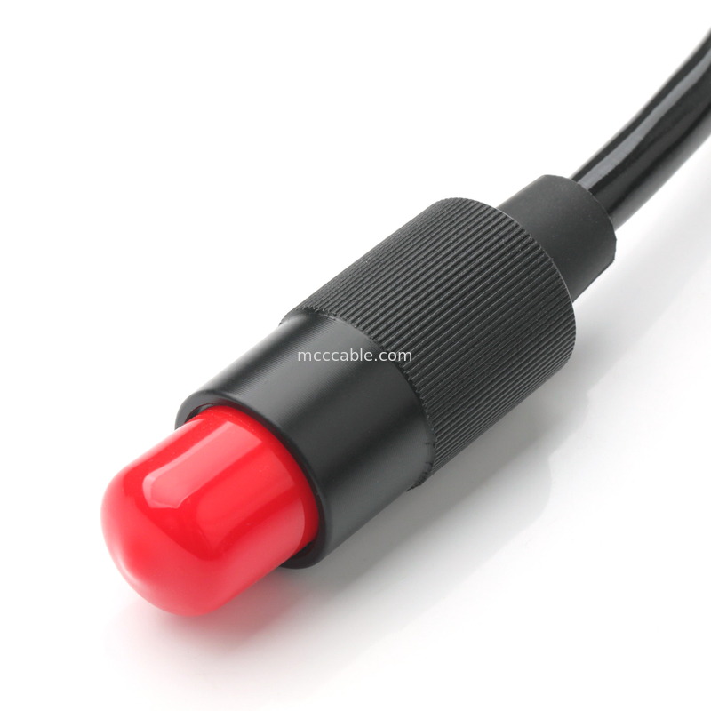 4-Core Power Cable Assembly 2-Pin Connector 600V 125°C với ống thu nhỏ nhiệt