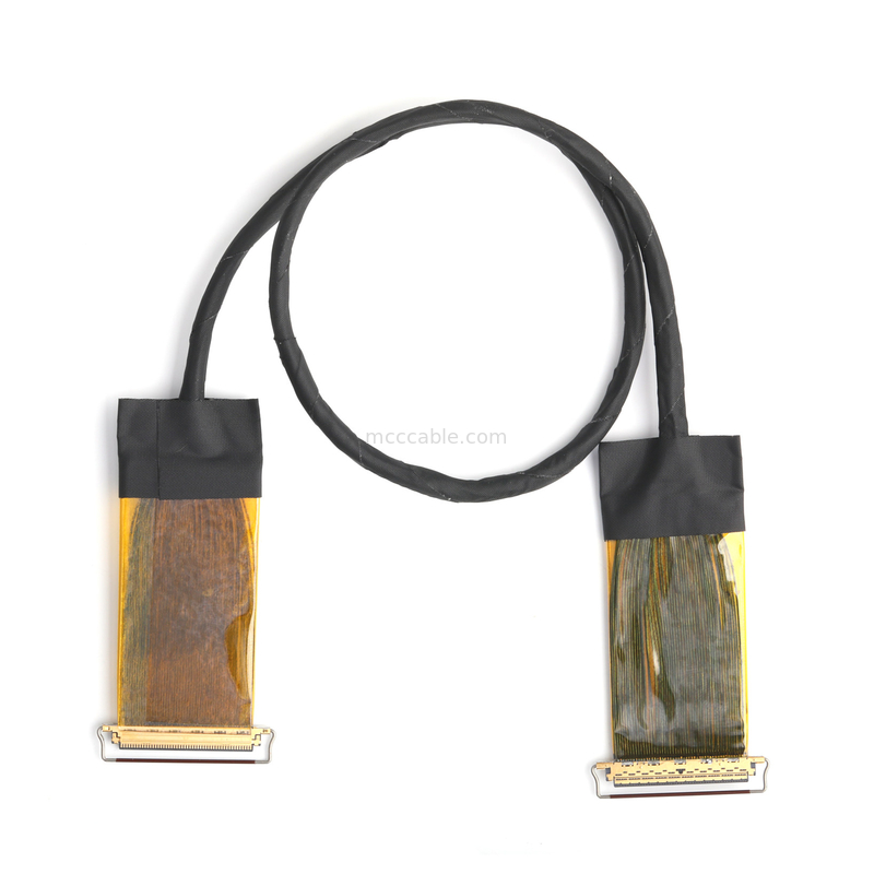 Cụm cáp đồng trục siêu nhỏ 50 chân với dây bọc AWG38 cho dữ liệu tốc độ cao