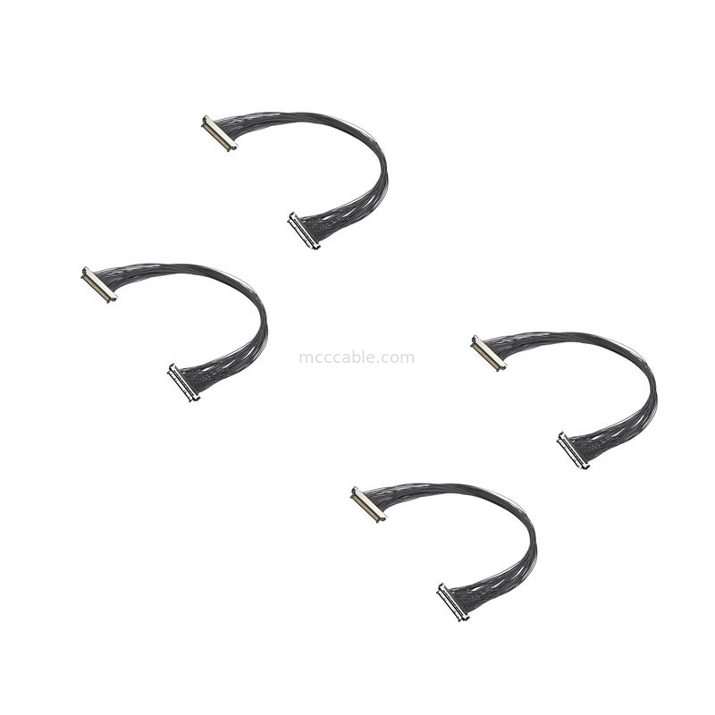30-Position 0.4mm USL20-30SS-017B Micro Coaxial Cable 10Gbps High-Speed Data Connector for AI Cameras