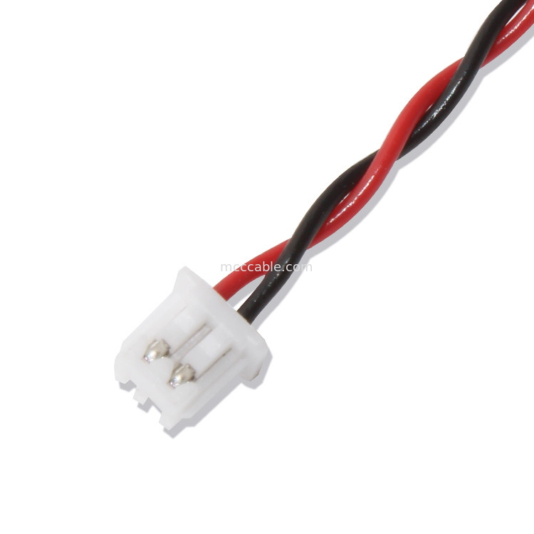 JST Wire Harness Cáp kết nối XHP-2 22AWG UL1007 Black Red Red 2P Glued Cable