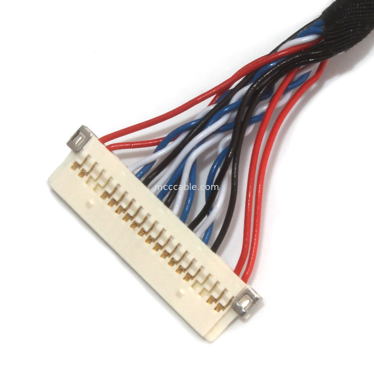 Bộ lắp ráp cáp Micro Coax UL, Cáp JAE  Lvds 30 Pin Fi X30 đến Df13 30ds 1.25c