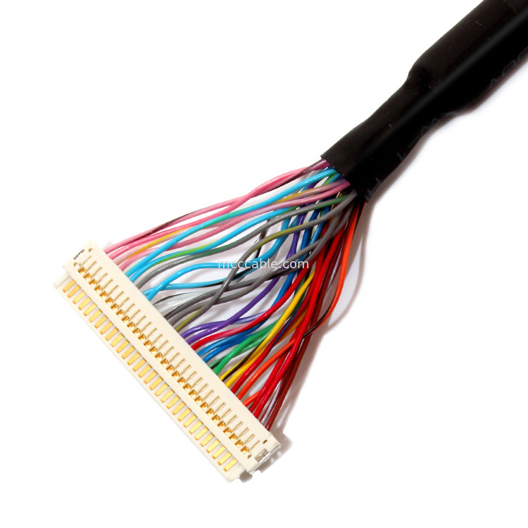 Lắp ráp cáp  30PIN LVDS mở rộng, Df19-30s đến Df19-30s Cáp Lvds dây rời rạc
