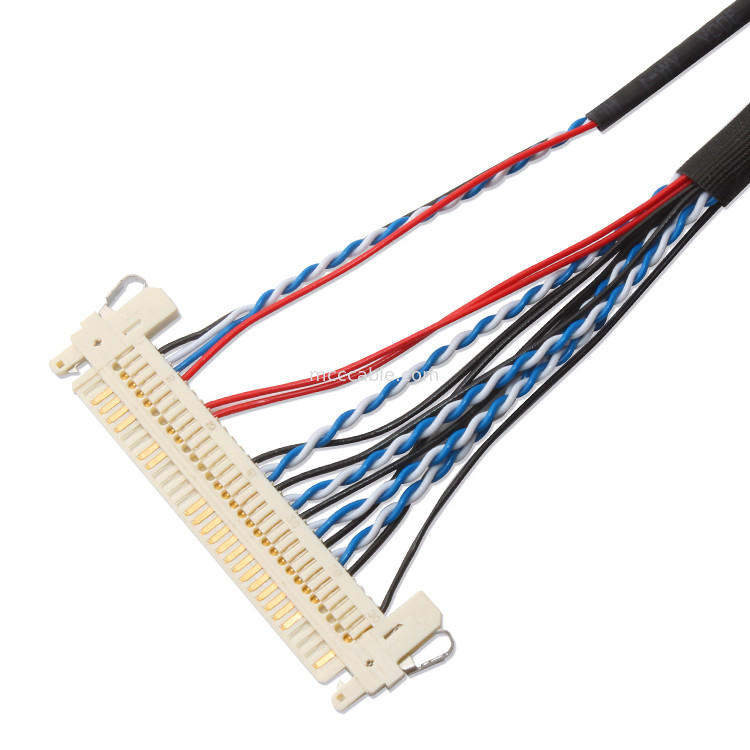 Dây tùy chỉnh khai thác FI S20S 20pin, Cáp màn hình JAE 1,25 Mm Pitch JAE