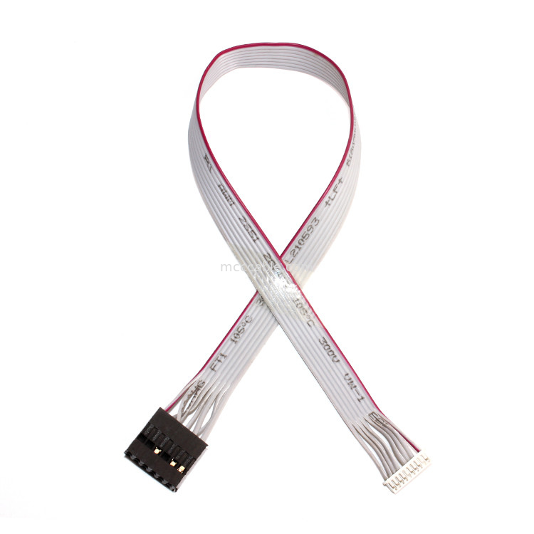 IDC 12 PIN Cáp ruy băng linh hoạt phẳng DF19 TO JST RF cho cáp nguồn PCBA