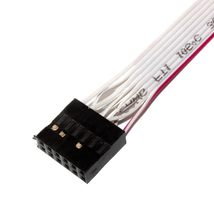 IDC 12 PIN Cáp ruy băng linh hoạt phẳng DF19 TO JST RF cho cáp nguồn PCBA