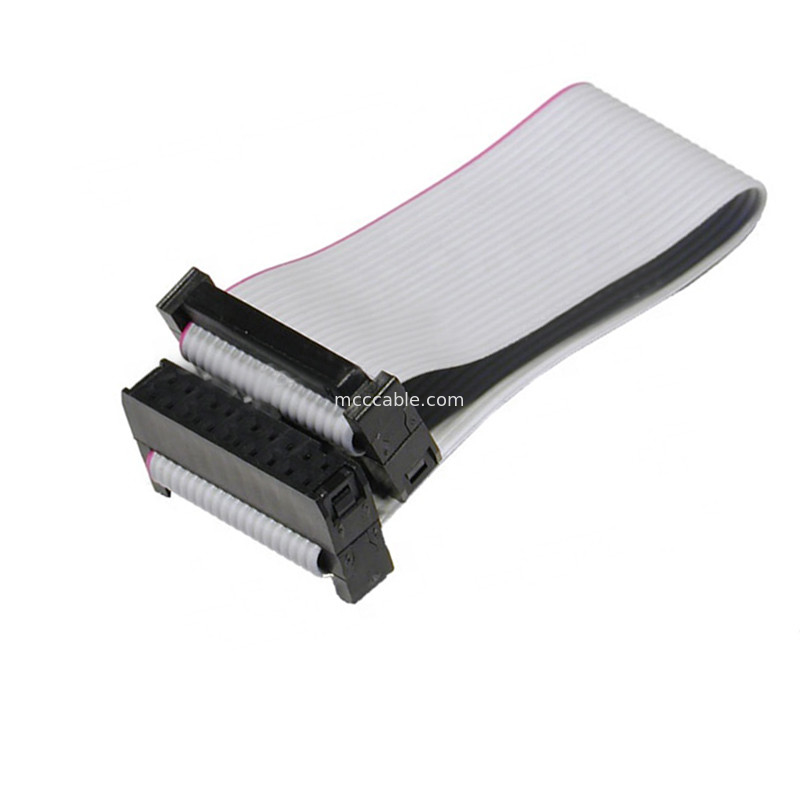 Chiều dài 2,54 mm Cáp ruy băng linh hoạt phẳng, Cáp IDC 10 chân Chiều dài 60mm